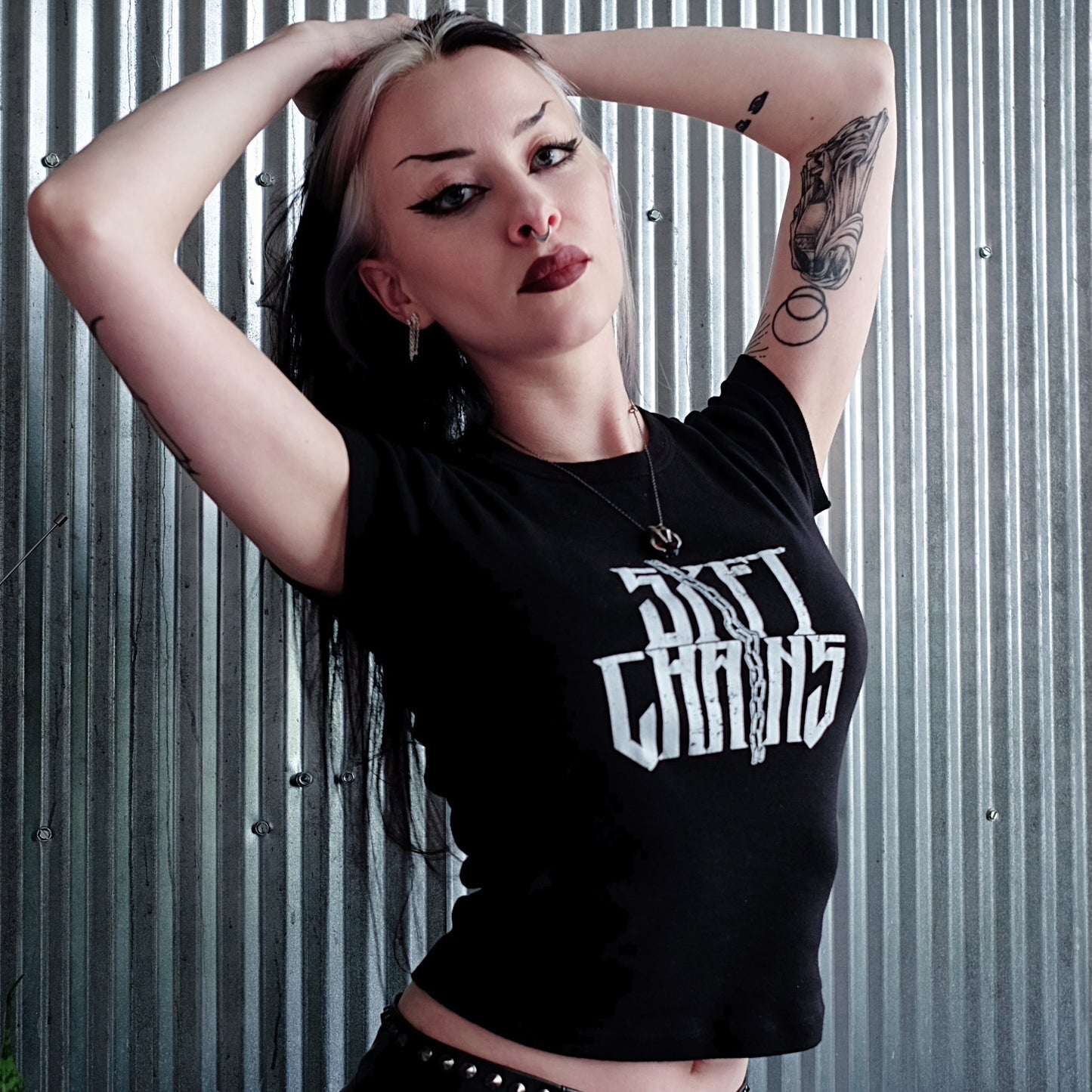 Distressed Logo Organic Baby Tee